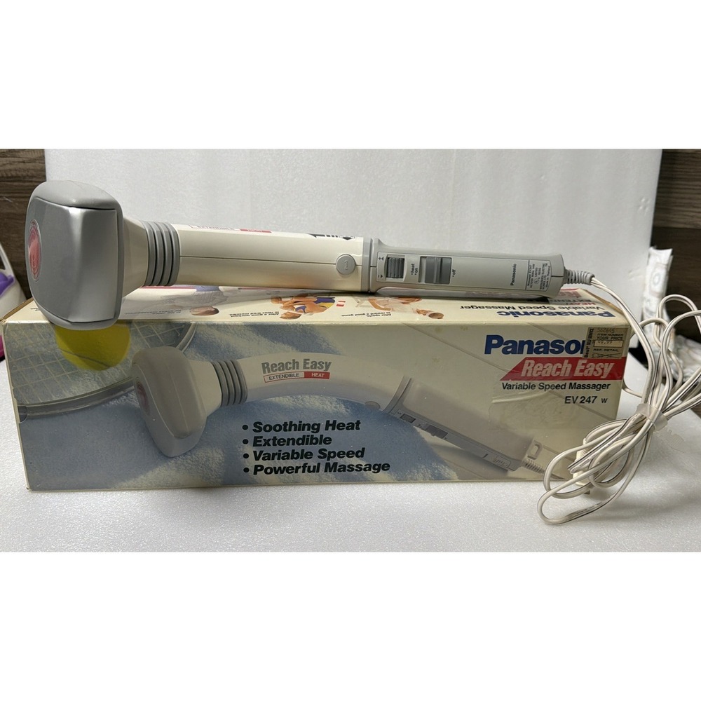 Panasonic EV247 Reach Easy Extendible Massager Heat Panabrator Variable Speed